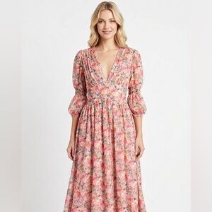 MULLA floral maxi dress size small